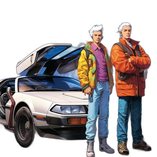 jacket, car, robot, concept art transparent PNG cut-out