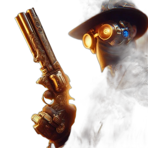 weapon, staff, mask, robot transparent PNG cut-out