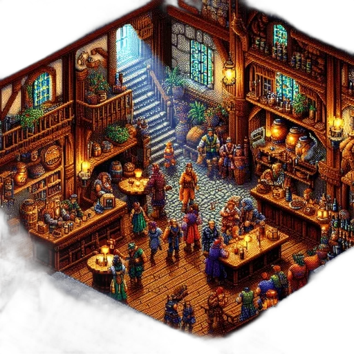 furniture, pixel art, concept art, fantasy art transparent PNG cut-out