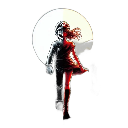 jacket, staff, mask, robot transparent PNG cut-out