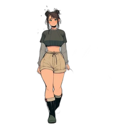 dress, staff, jacket, creature transparent PNG cut-out