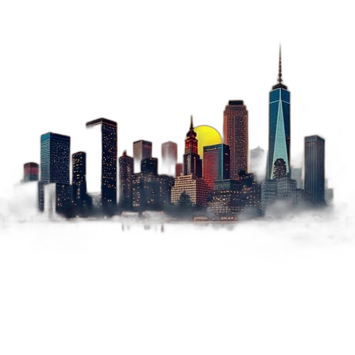 building, concept art, photorealistic, pixel art transparent PNG cut-out