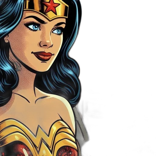 comic book art, cartoon, concept art, woman transparent PNG cut-out