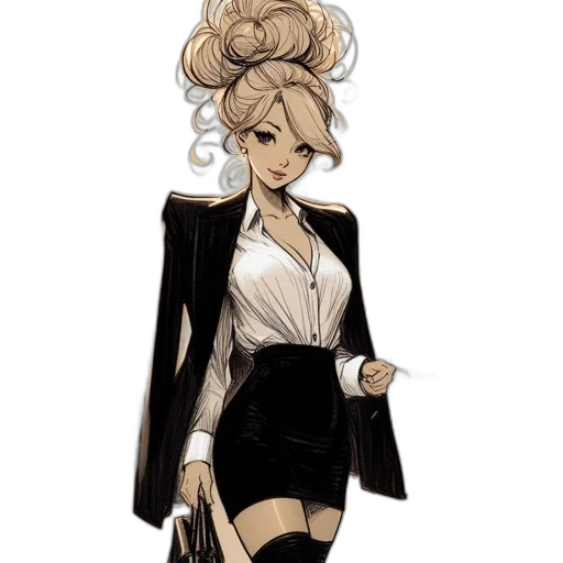 dress, staff, concept art, cartoon transparent PNG cut-out