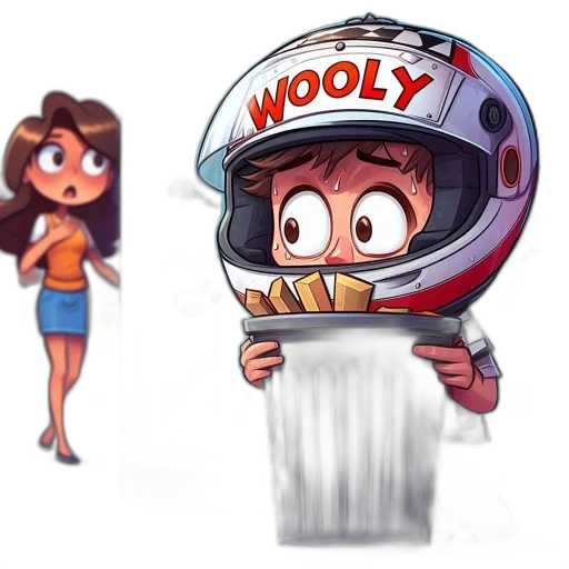 concept art, cartoon, 3d render, comic book art transparent PNG cut-out