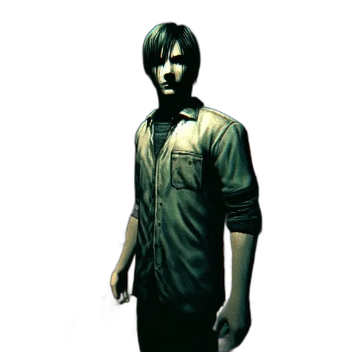 jacket, staff, face, robot transparent PNG cut-out