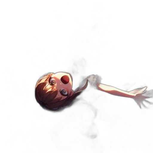 creature, hair, staff, mask transparent PNG cut-out
