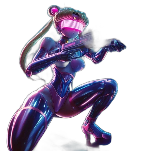 robot, weapon, mask, concept art transparent PNG cut-out