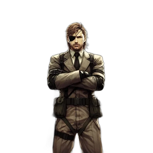 jacket, staff, concept art, comic book art transparent PNG cut-out