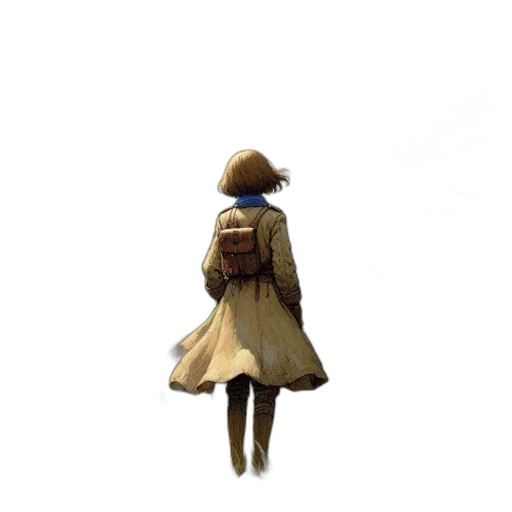 jacket, hat, dress, umbrella transparent PNG cut-out
