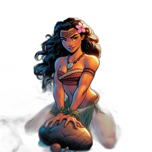 comic book art, concept art, fantasy art, cartoon transparent PNG cut-out