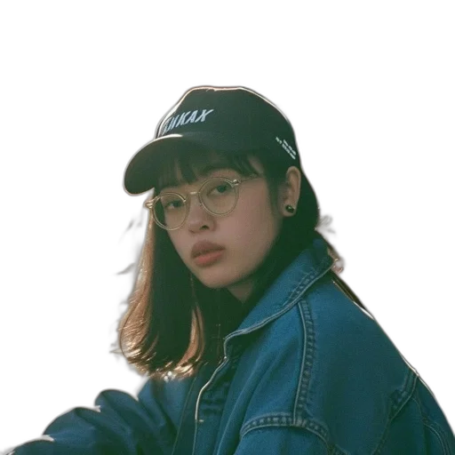 jacket, hat, face, hair transparent PNG cut-out