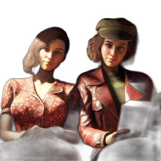 jacket, hat, concept art, 3d render transparent PNG cut-out