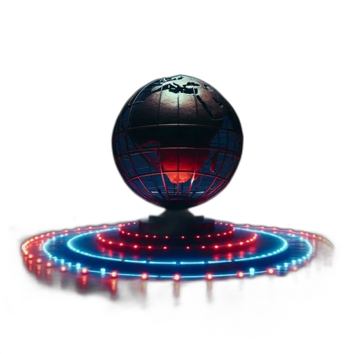 staff, 3d render, outer space, large transparent PNG cut-out