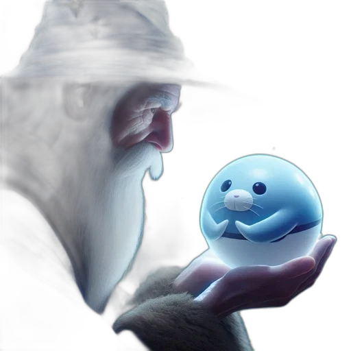 staff, creature, hat, face transparent PNG cut-out