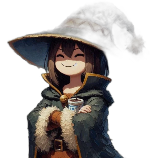 hat, staff, mask, weapon transparent PNG cut-out