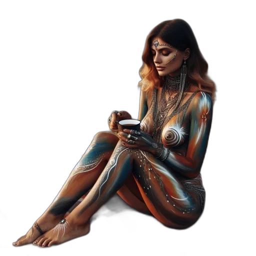 dress, jewelry, robot, concept art transparent PNG cut-out