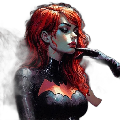 comic book art, concept art, fantasy art, cyberpunk transparent PNG cut-out