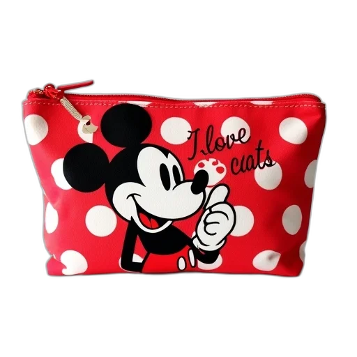 red, white, polka-dotted, purse transparent PNG cut-out
