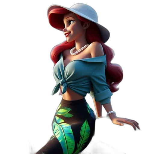 hat, dress, staff, concept art transparent PNG cut-out