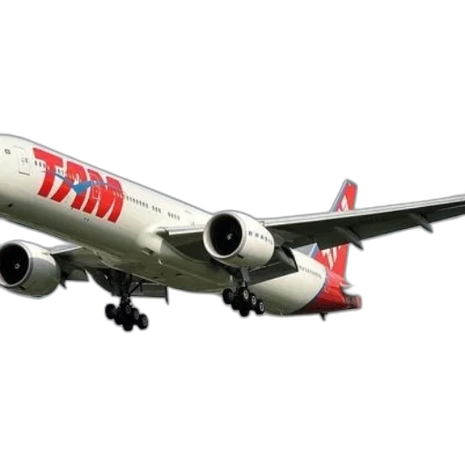 tam, airlines, airplane, captured transparent PNG cut-out
