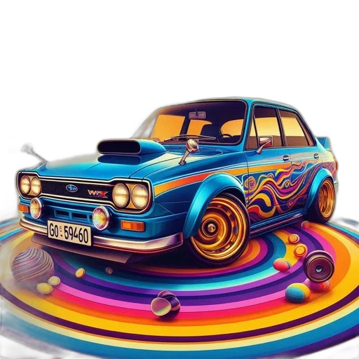 car, photorealistic, 3d render, concept art transparent PNG cut-out