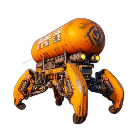 robot, weapon, creature, concept art transparent PNG cut-out