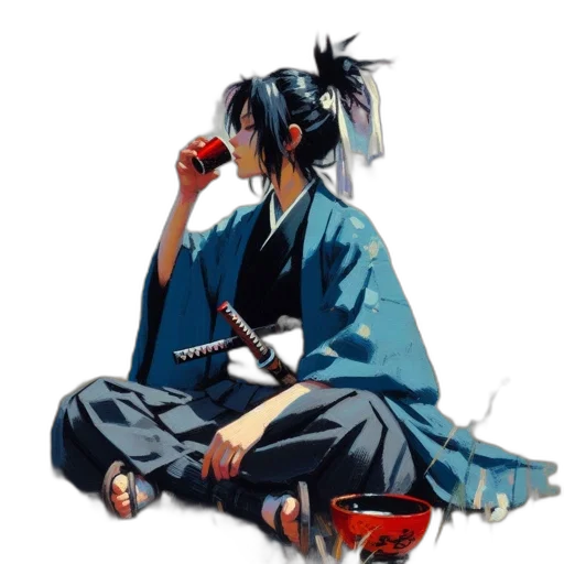 staff, concept art, anime, pixel art transparent PNG cut-out