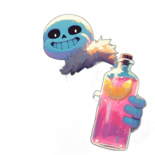bottle, creature, weapon, staff transparent PNG cut-out