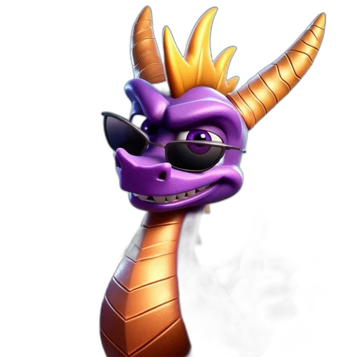 dragon, staff, crown, creature transparent PNG cut-out