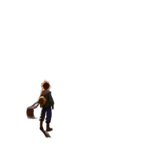 robot, bottle, jacket, hair transparent PNG cut-out