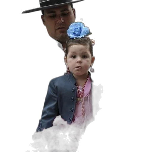 hat, umbrella, staff, face transparent PNG cut-out