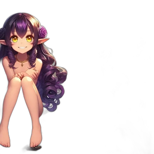 creature, hair, crown, dress transparent PNG cut-out