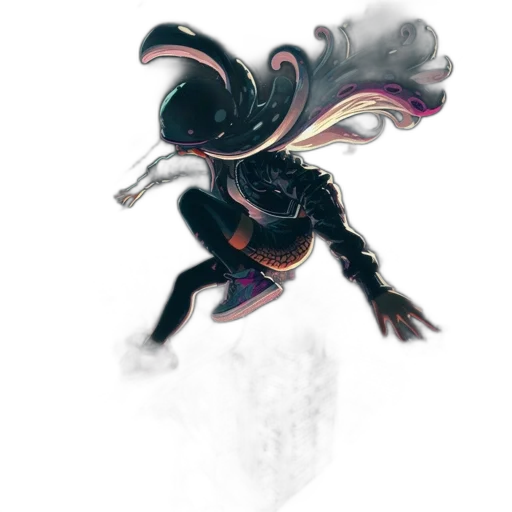 dragon, creature, staff, mask transparent PNG cut-out