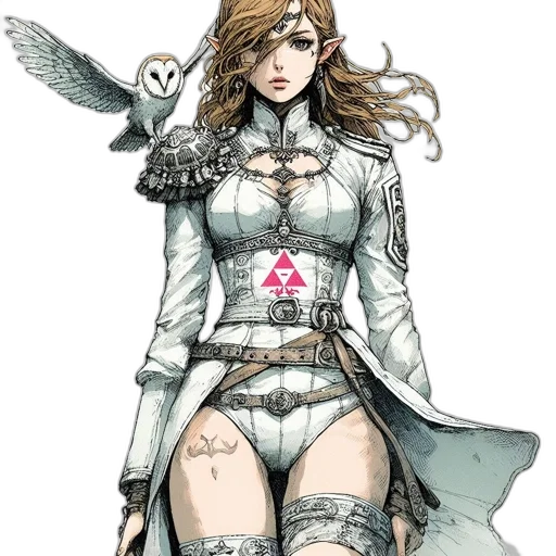 dress, concept art, comic book art, fantasy art transparent PNG cut-out