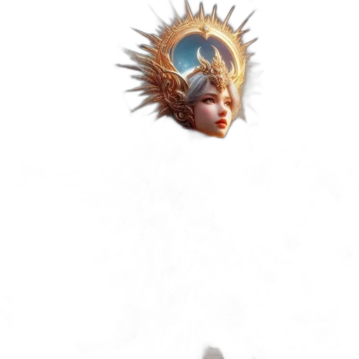 crown, dragon, staff, creature transparent PNG cut-out