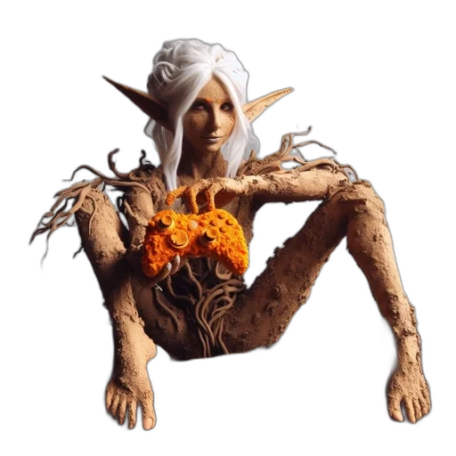 creature, dragon, staff, mask transparent PNG cut-out