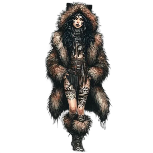 jacket, concept art, fantasy art, cyberpunk transparent PNG cut-out