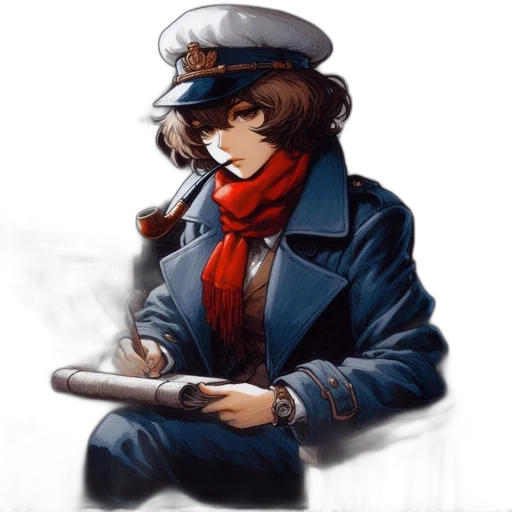 staff, hat, weapon, jacket transparent PNG cut-out