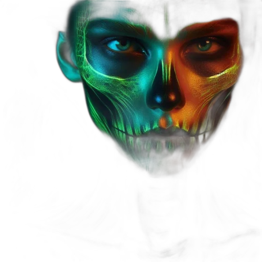 mask, face, creature, robot transparent PNG cut-out