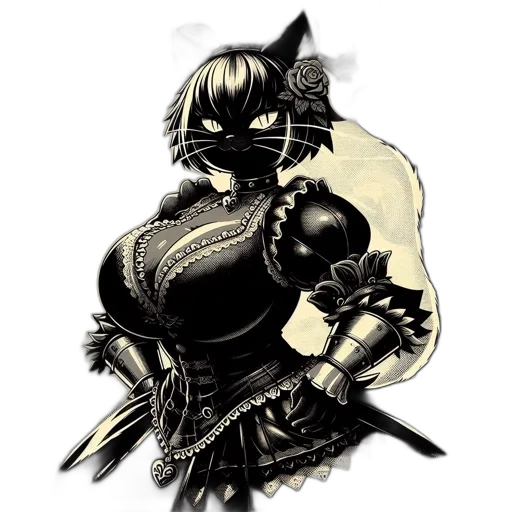weapon, dress, sword, mask transparent PNG cut-out