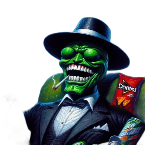 mask, food, concept art, comic book art transparent PNG cut-out