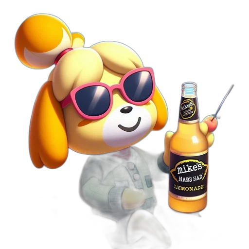 jacket, staff, animal, bottle transparent PNG cut-out