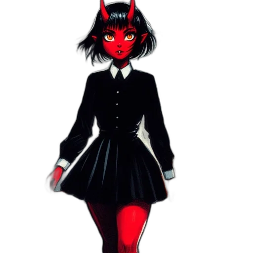 dress, mask, staff, creature transparent PNG cut-out
