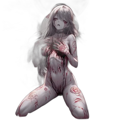 creature, dress, concept art, pixel art transparent PNG cut-out
