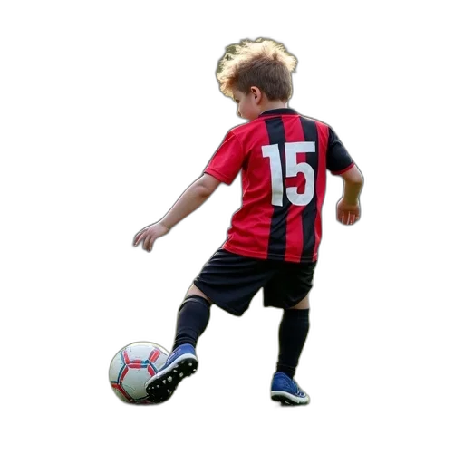 photorealistic, young, boy, red transparent PNG cut-out
