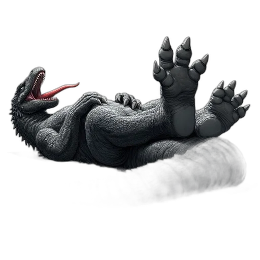 dragon, creature, animal, shoes transparent PNG cut-out