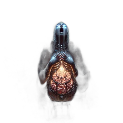 bottle, robot, creature, mask transparent PNG cut-out