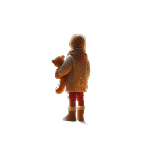 jacket, robot, staff, creature transparent PNG cut-out