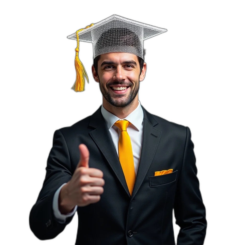 staff, hat, photorealistic, 3d render transparent PNG cut-out